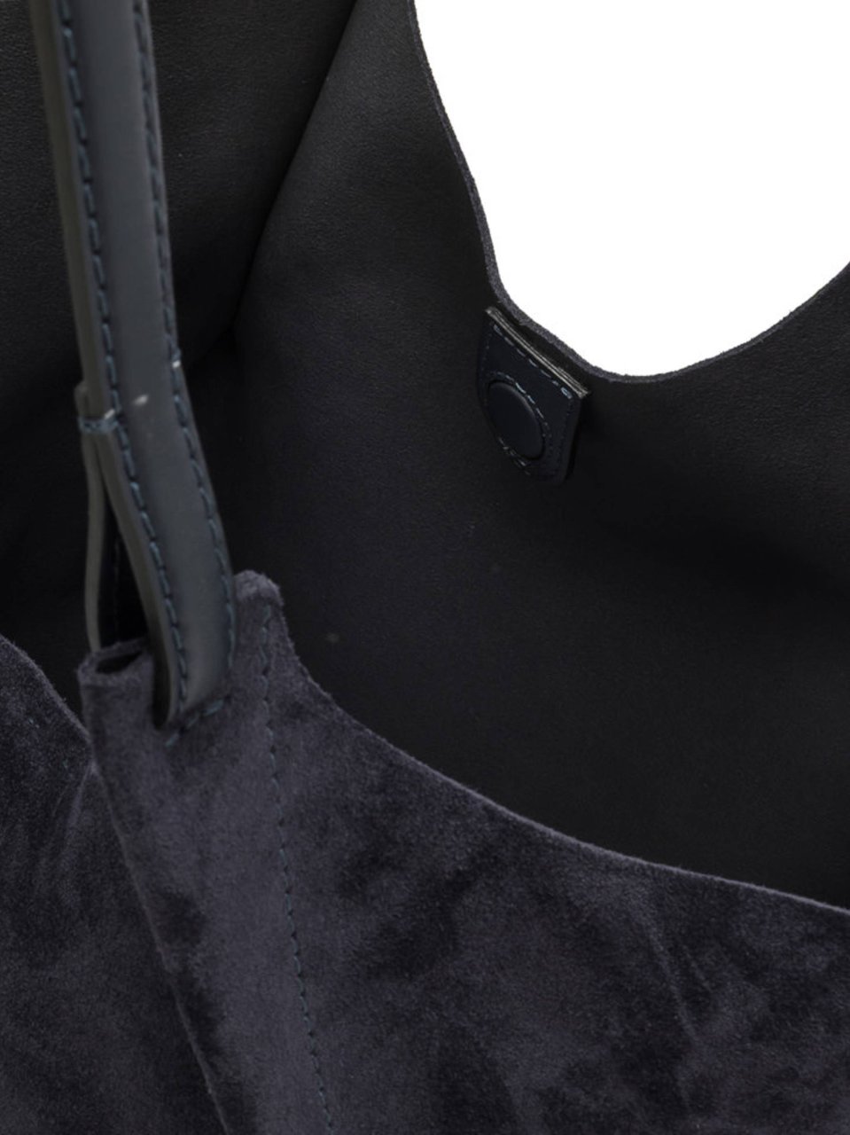 Gianni Chiarini Black Dua Suede-Like Tote Bag Zwart
