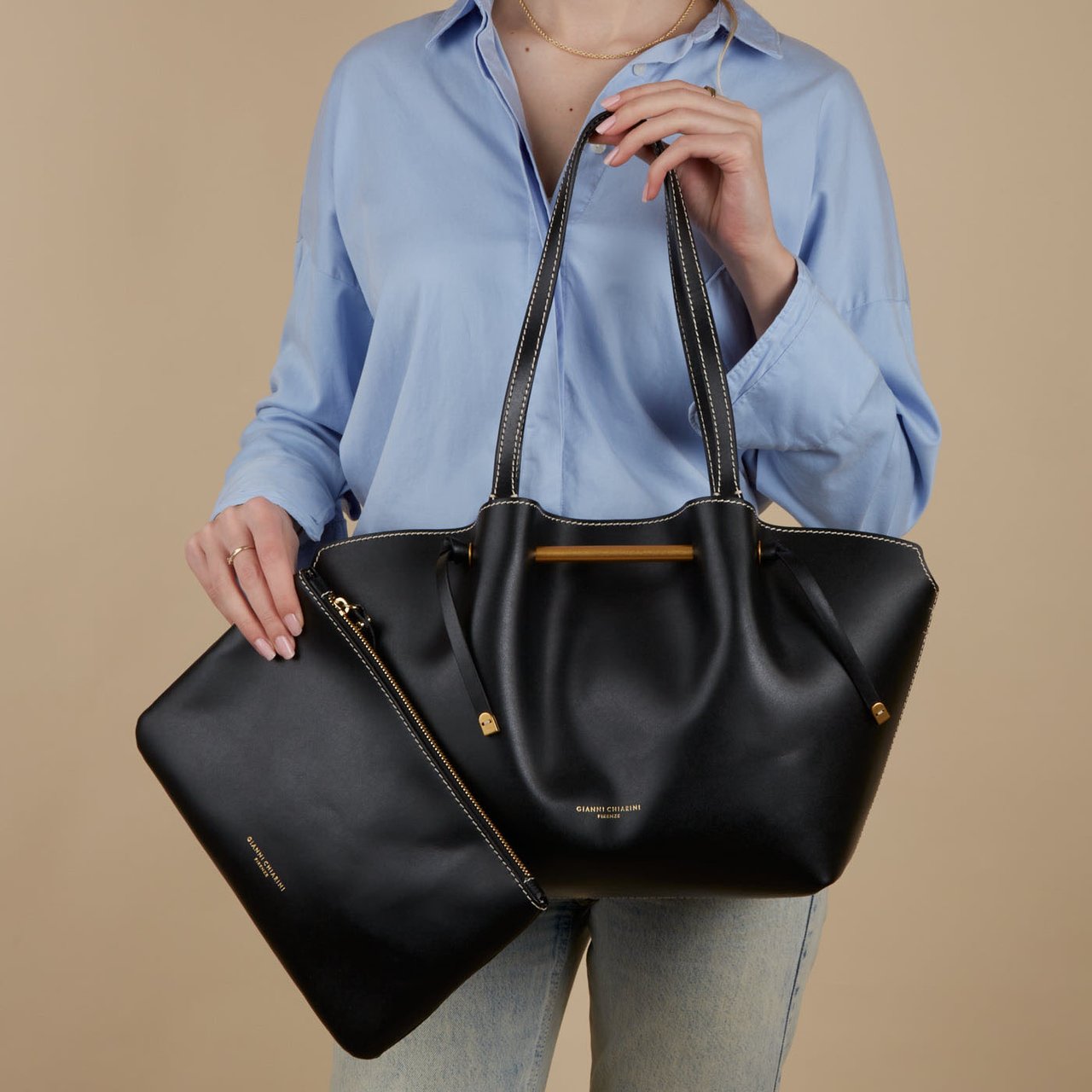 Gianni Chiarini - Tas - Zwart Zwart