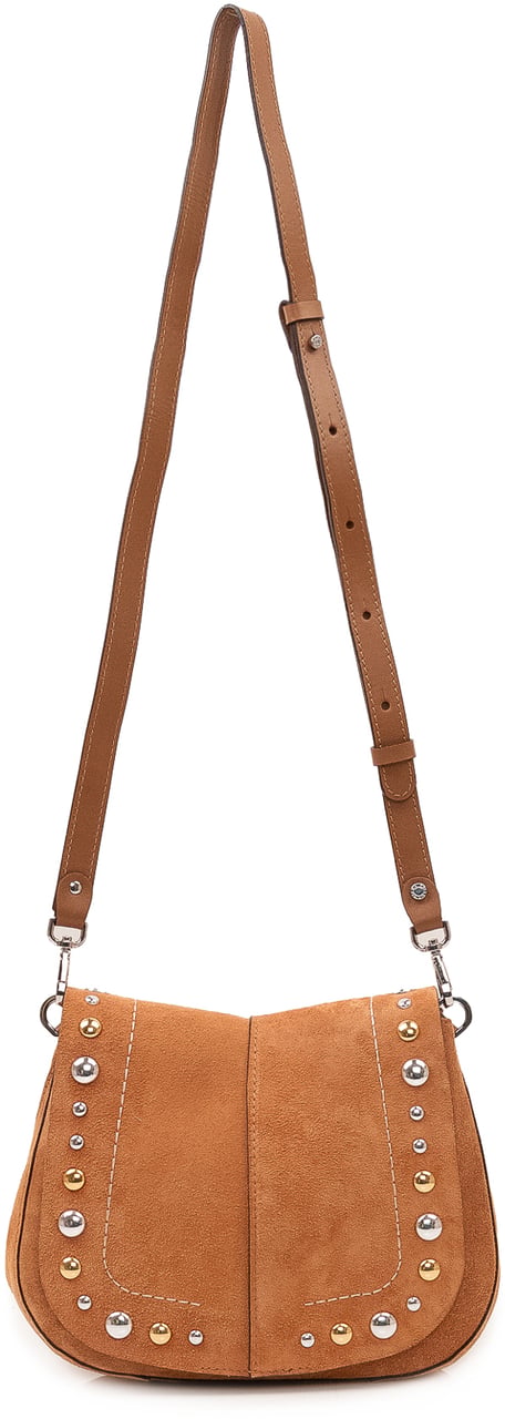 Gianni Chiarini Helena Round Borsa con Borchie Beige