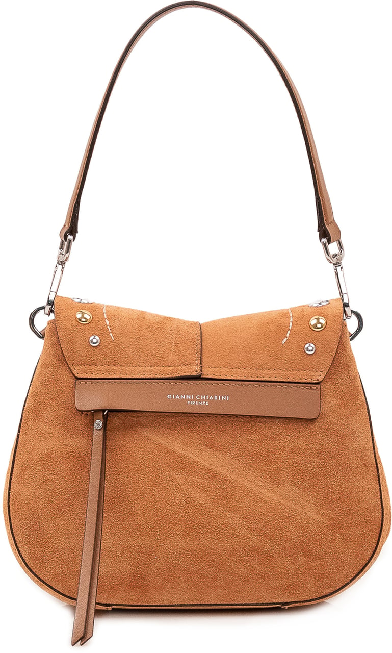Gianni Chiarini Helena Round Borsa con Borchie Beige