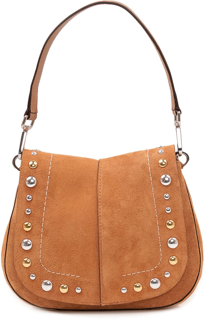 Gianni Chiarini Helena Round Borsa con Borchie Beige