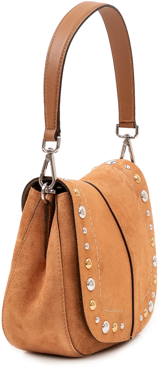 Gianni Chiarini Helena Round Borsa con Borchie Beige
