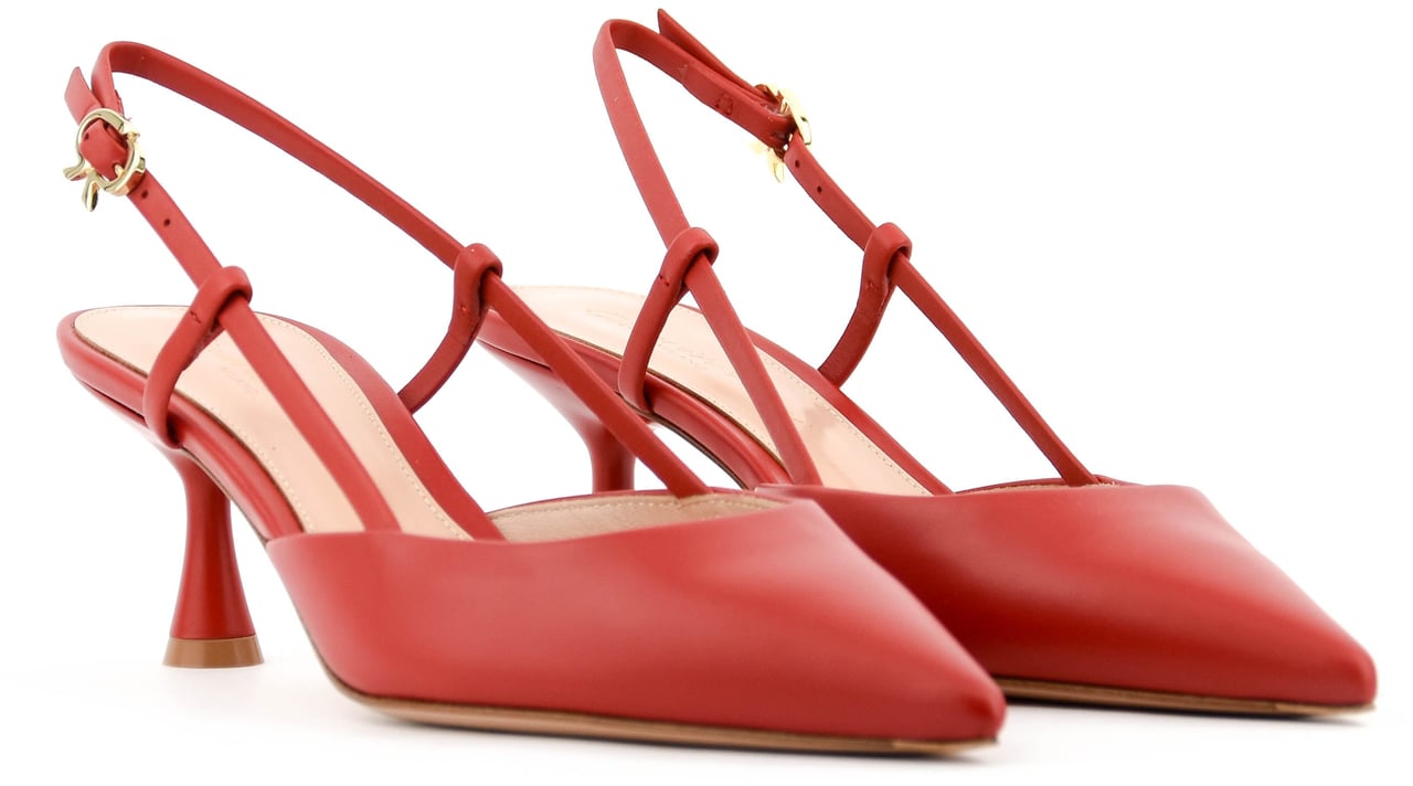 Gianvito Rossi Ascent Slinback 55 Red Rood