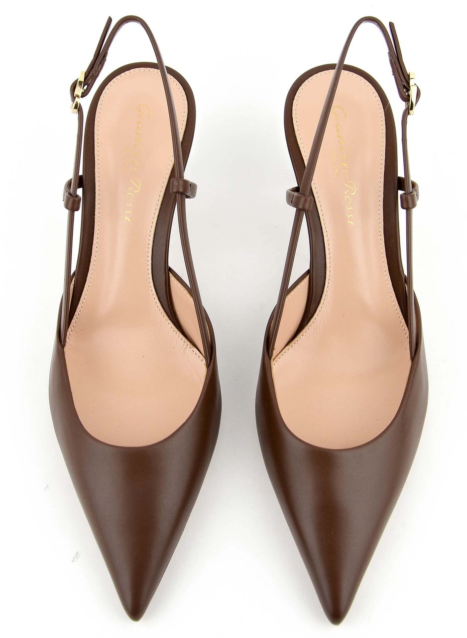 Gianvito Rossi Ascent Slinback 55 Red Bruin
