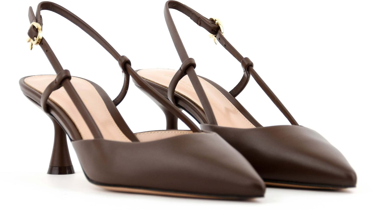 Gianvito Rossi Ascent Slinback 55 Red Bruin