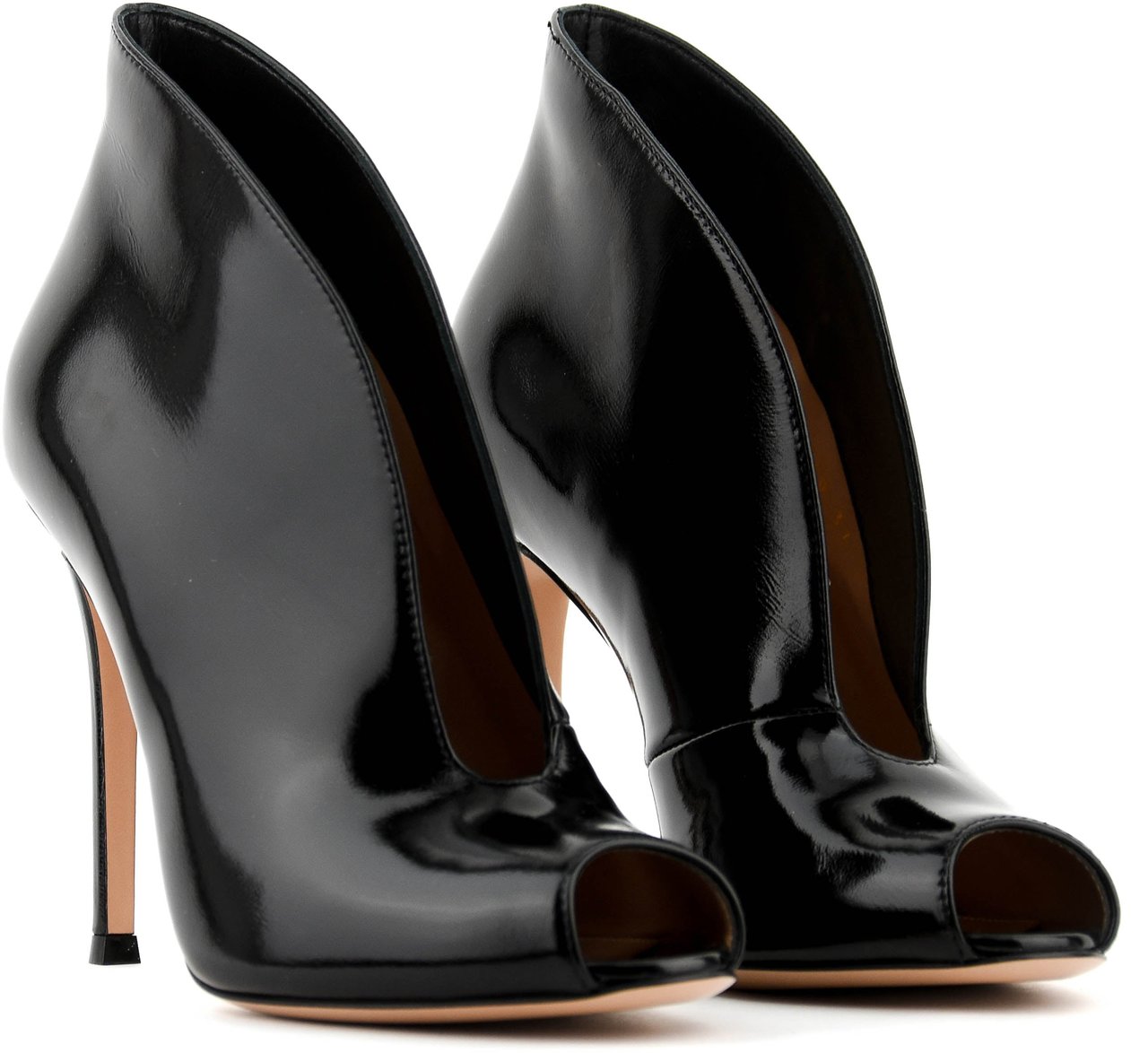 Gianvito Rossi Vamp Bootie Black Zwart