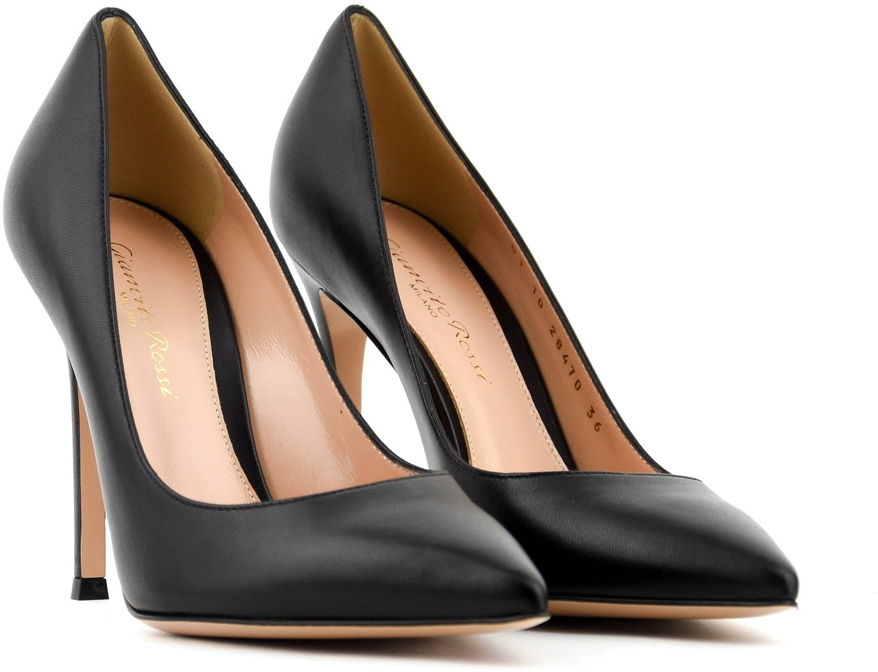 Gianvito Rossi Pump Black Leather Zwart