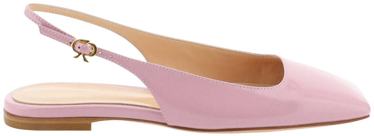 Gianvito Rossi Gianvito Rossi Leather Flat Sandals Roze
