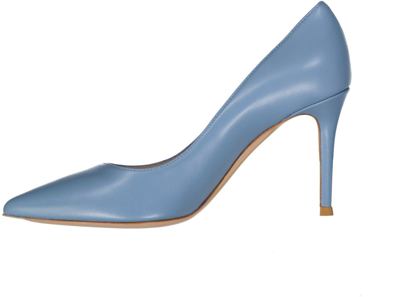 Gianvito Rossi Leather Pumps Blauw