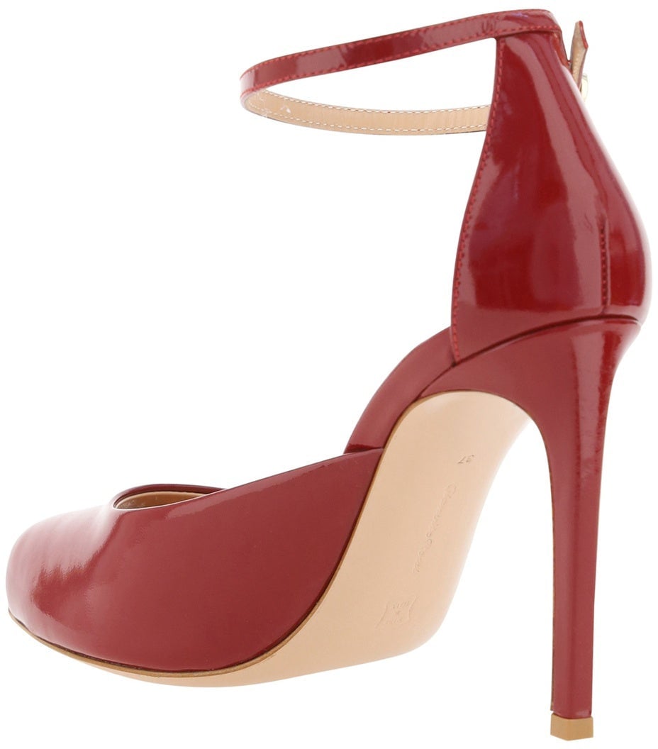 Gianvito Rossi Nuit 95 Glossed-Leather Pumps Rood
