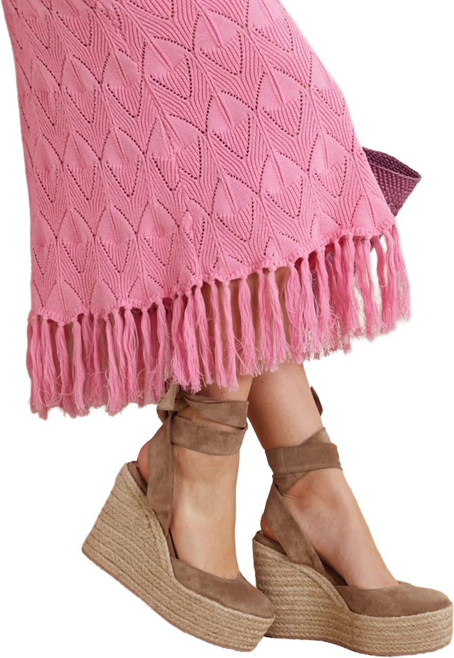 Gianvito Rossi Suede Wedge Espadrilles Divers