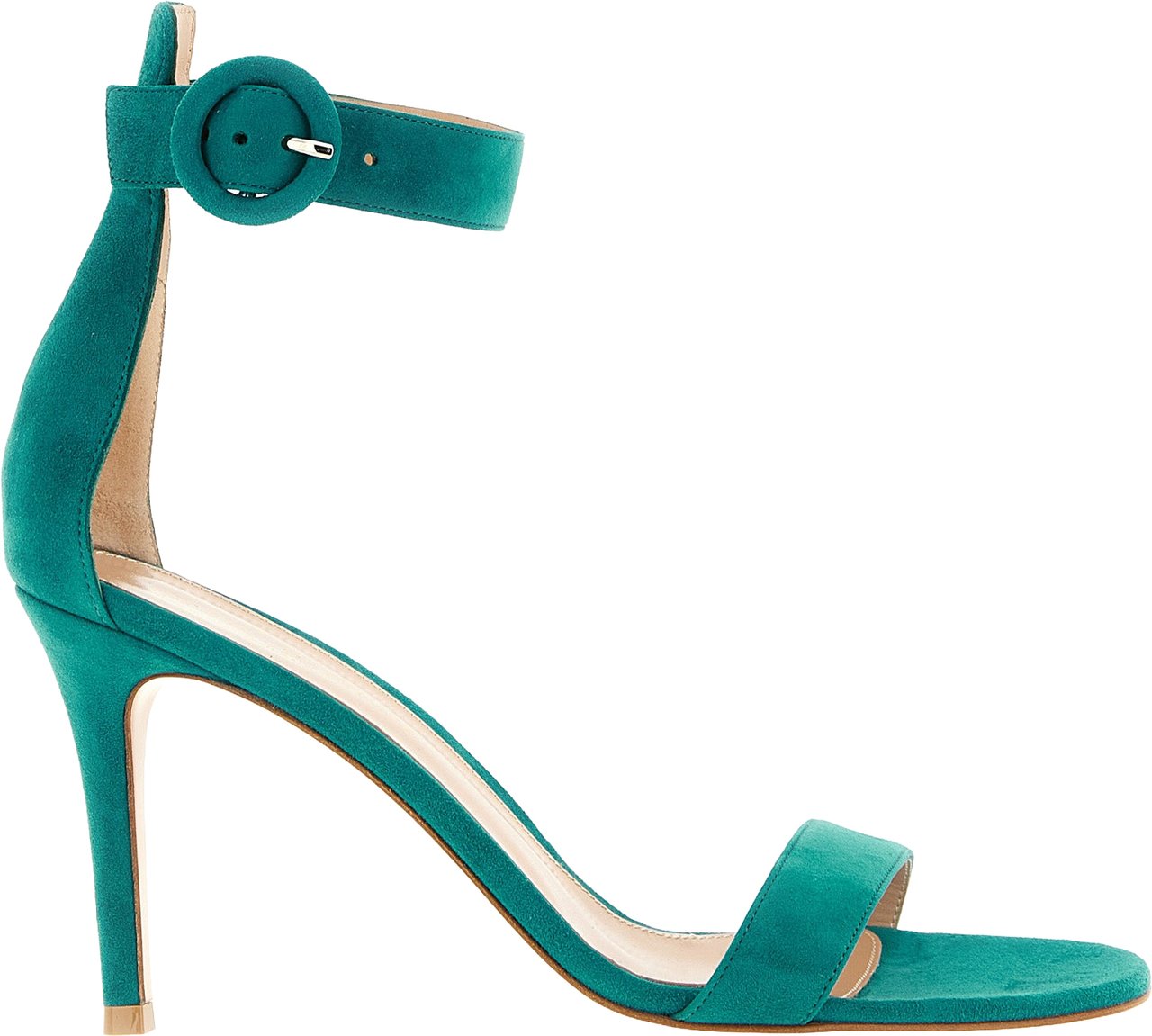 Gianvito Rossi Bicolor Suede Leather Stiletto Heel Sandals Divers