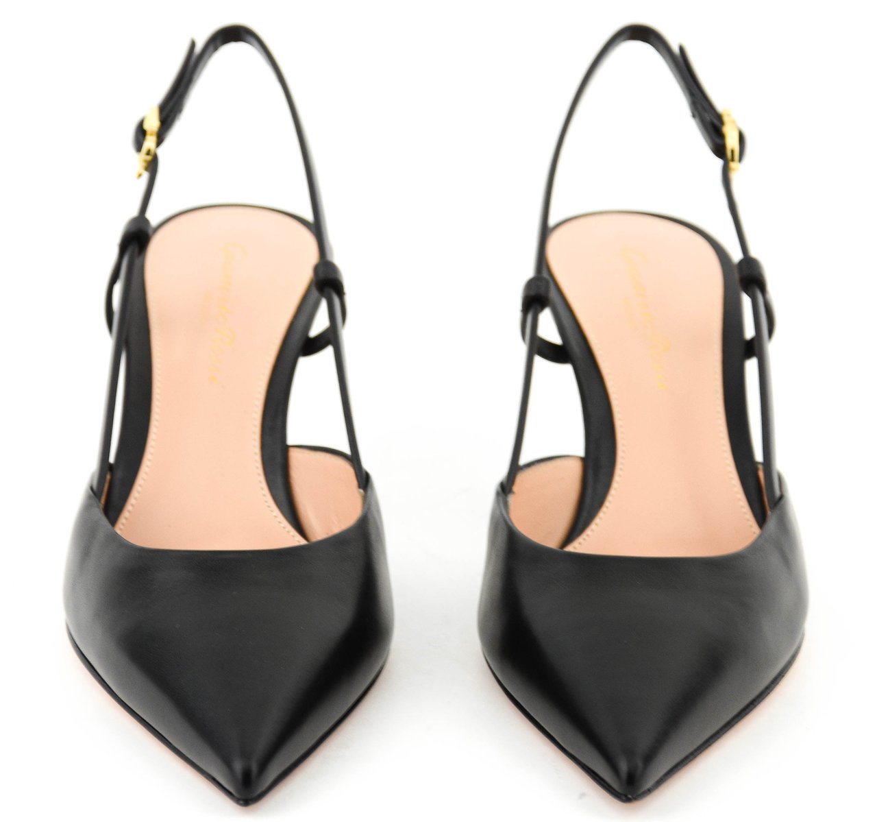 Gianvito Rossi Ascent 55 Black Sling Zwart