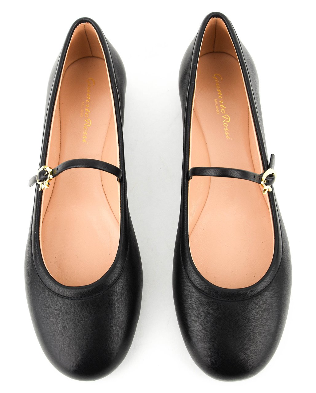 Gianvito Rossi Carla Nappa Ballerina Black Zwart