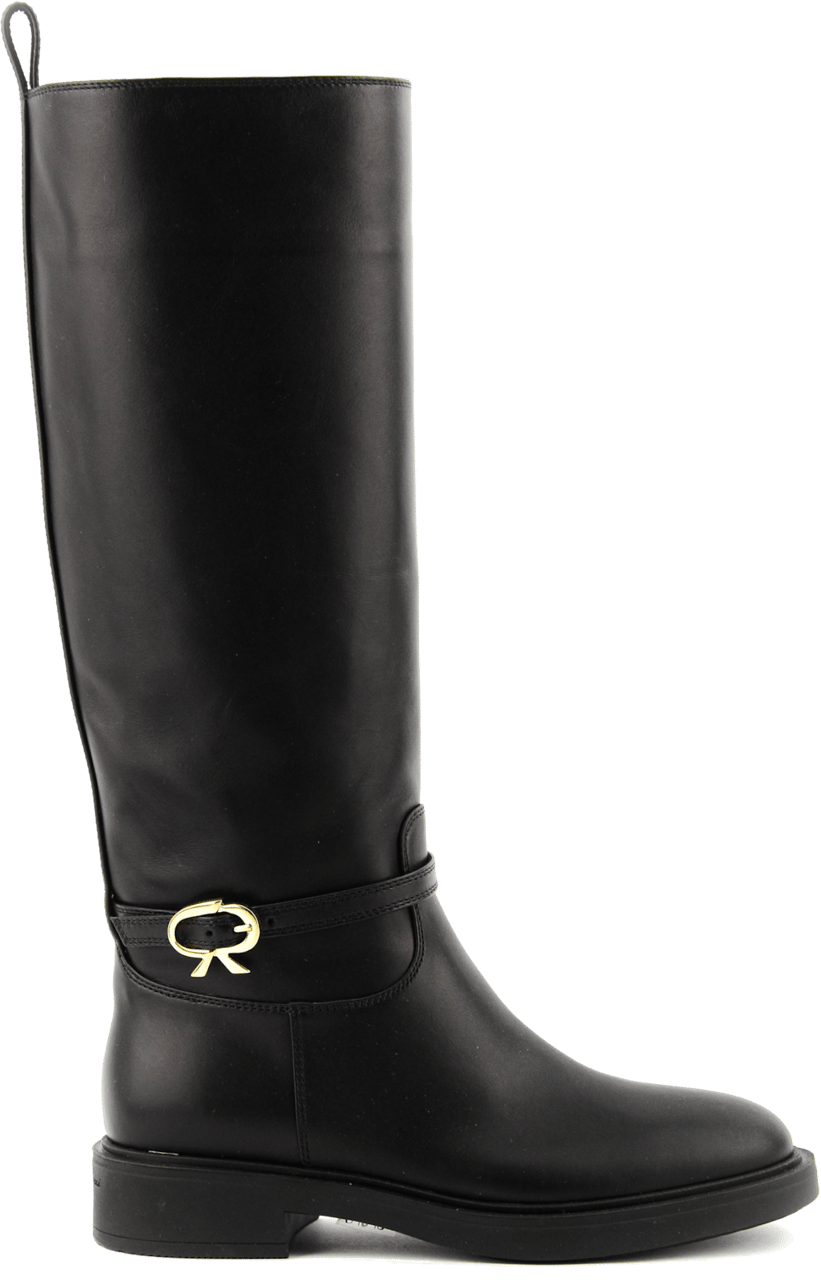 Gianvito Rossi Ribbon Cavalier Black Zwart