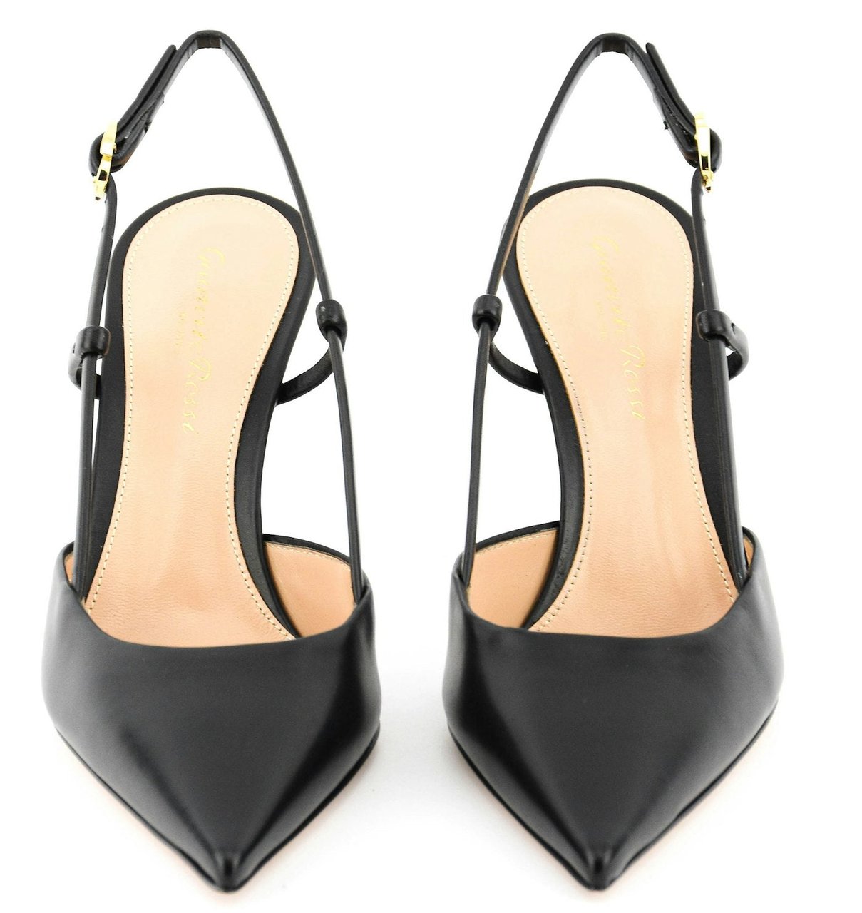 Gianvito Rossi Ribbon Sling Black Zwart