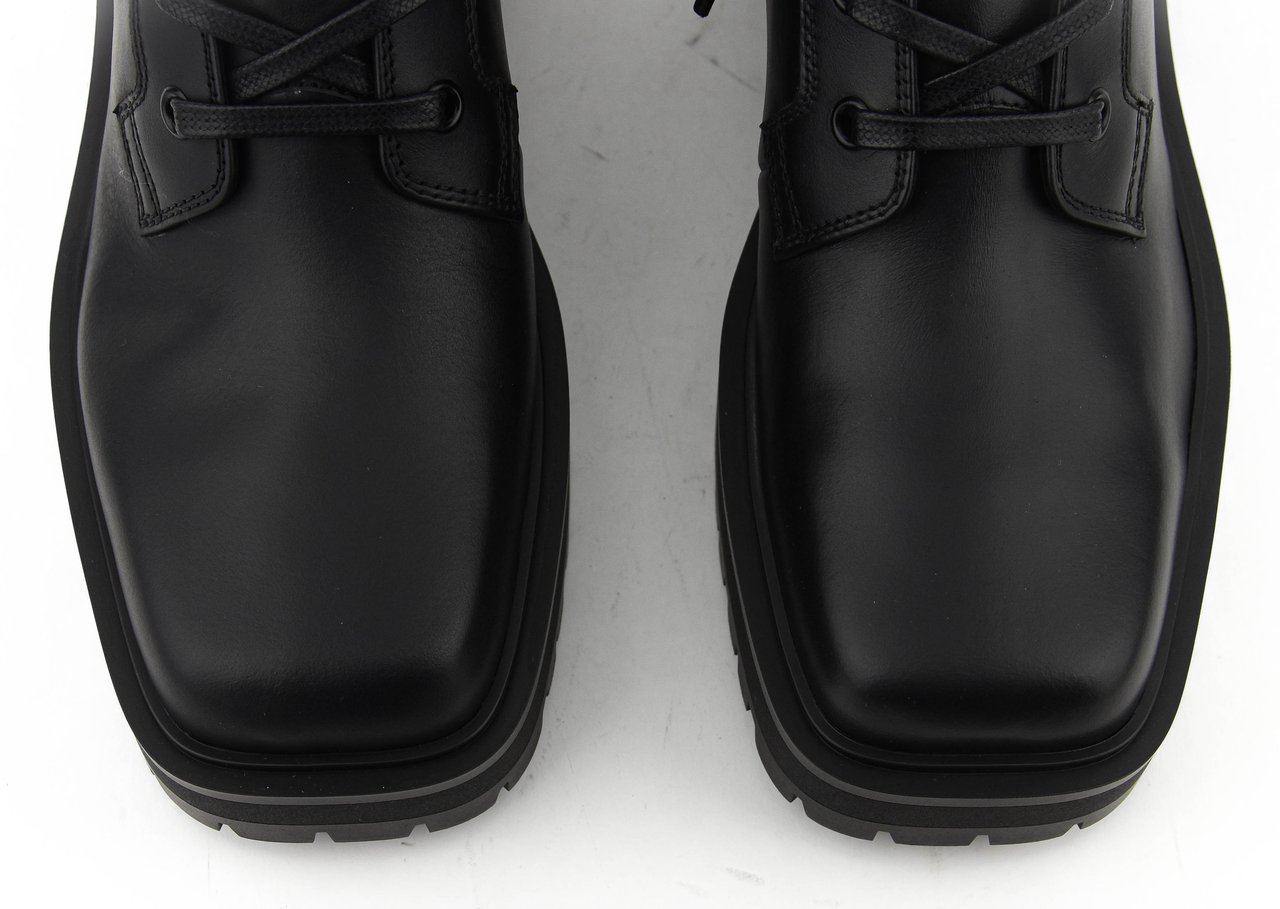 Gianvito Rossi Turner Lace Up Boot Black Zwart