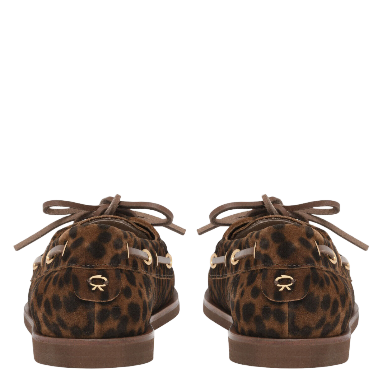 Gianvito Rossi Animal Print Leather Loafers Zwart