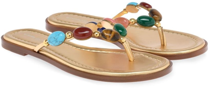 Gianvito Rossi Sandals Leather Brown Bruin