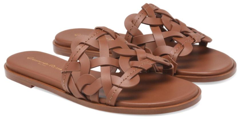Gianvito Rossi Sandals Leather Brown Bruin