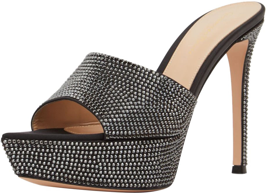 Gianvito Rossi Elegant high-heeled sandals with platform Zwart