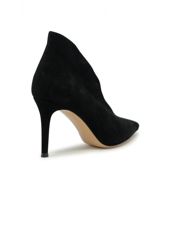 Gianvito Rossi GIANVITO ROSSI G20496.85RIC.CAMNERO BLACK SUEDE ANKLE BOOTS Zwart