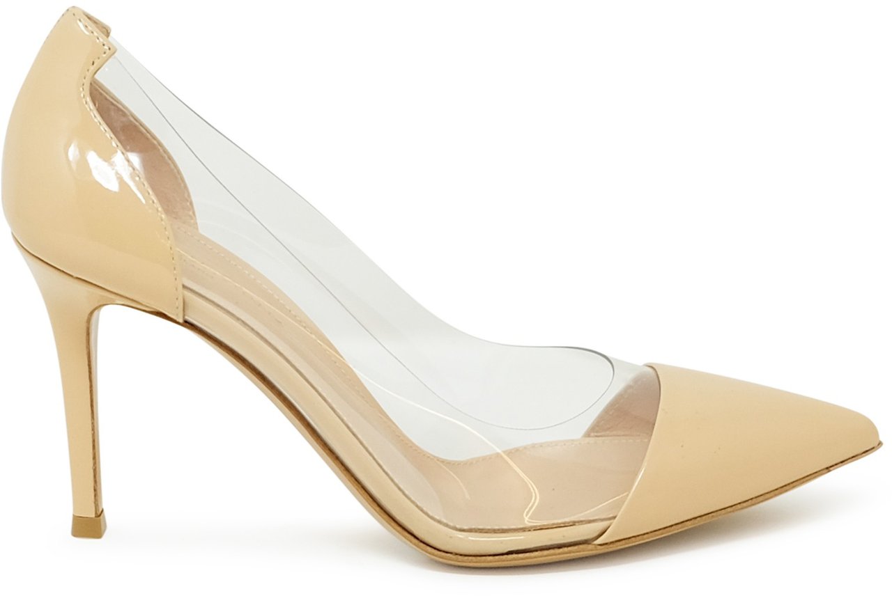 Gianvito Rossi GIANVITO ROSSI G20938.85RIC.VGLNUTR NUDE PATENT LEATHER PUMPS Neutraal