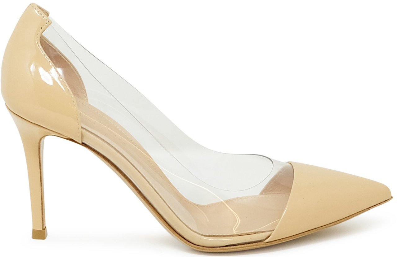 Gianvito Rossi GIANVITO ROSSI G20938.85RIC.VGLNUTR NUDE PATENT LEATHER PUMPS Beige