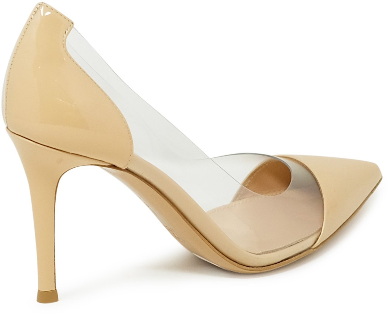 Gianvito Rossi GIANVITO ROSSI G20938.85RIC.VGLNUTR NUDE PATENT LEATHER PUMPS Beige