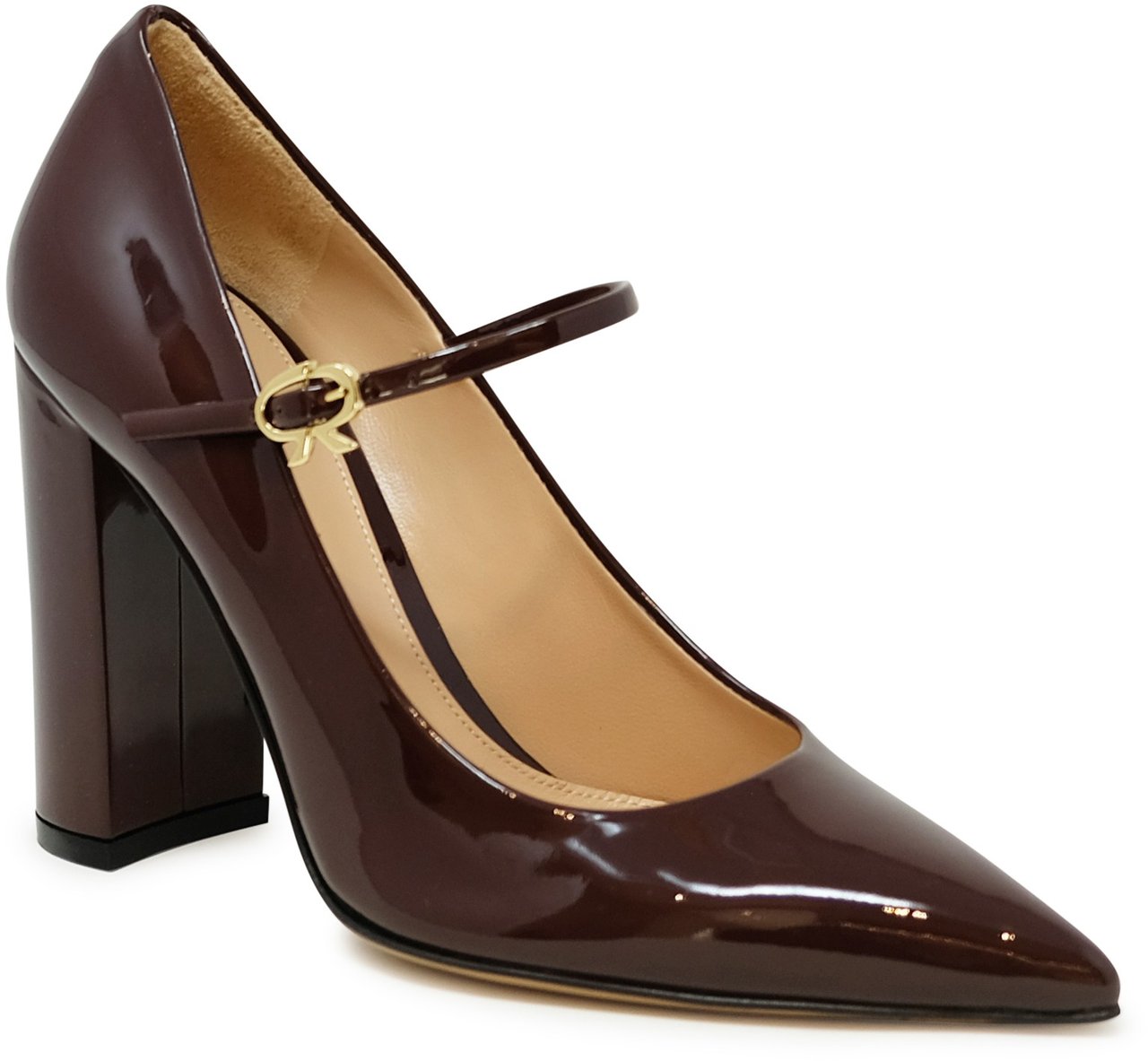 Gianvito Rossi GIANVITO ROSSI G22235.00RIC.VERBOUR BOURGOGNE PATENT RIBBON JANE 100 PUMPS Rood