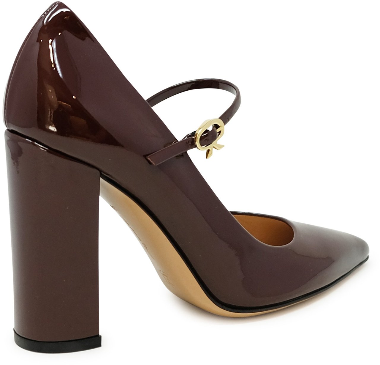 Gianvito Rossi GIANVITO ROSSI G22235.00RIC.VERBOUR BOURGOGNE PATENT RIBBON JANE 100 PUMPS Rood