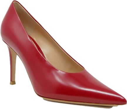 Gianvito Rossi GIANVITO ROSSI G22277.85RIC.TOKROUG RED LEATHER PUMPS Rood