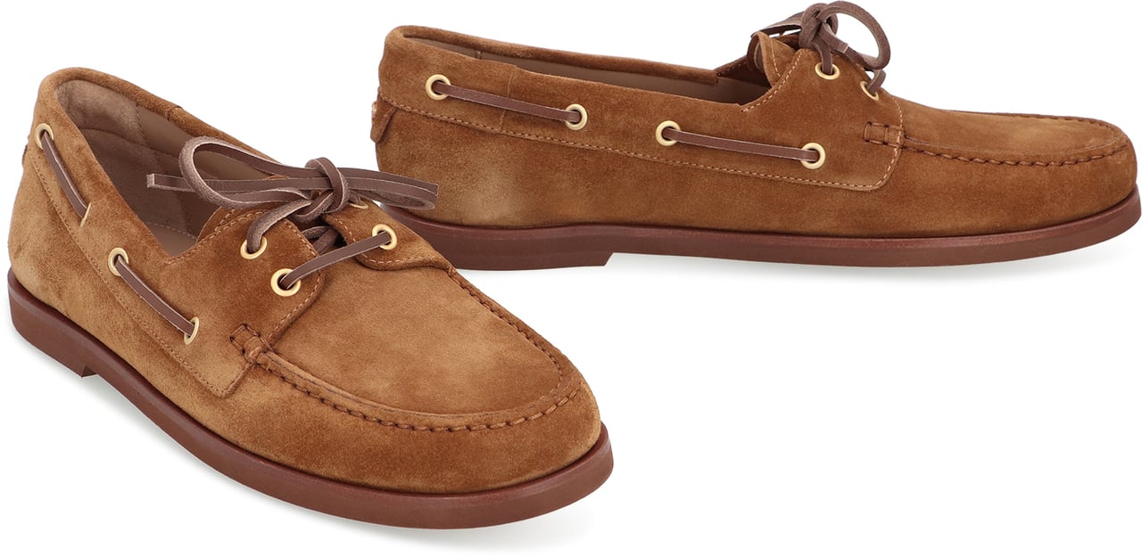 Gianvito Rossi Vandée boat shoes Bruin