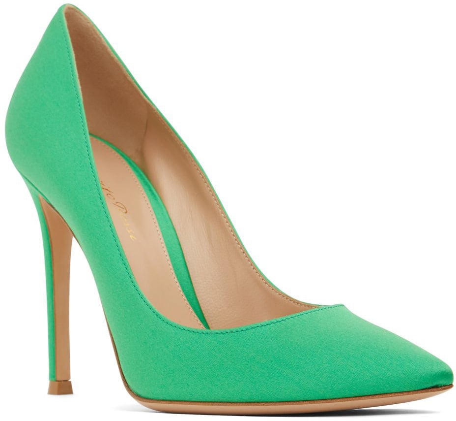 Gianvito Rossi Decollete with elegant heels Groen