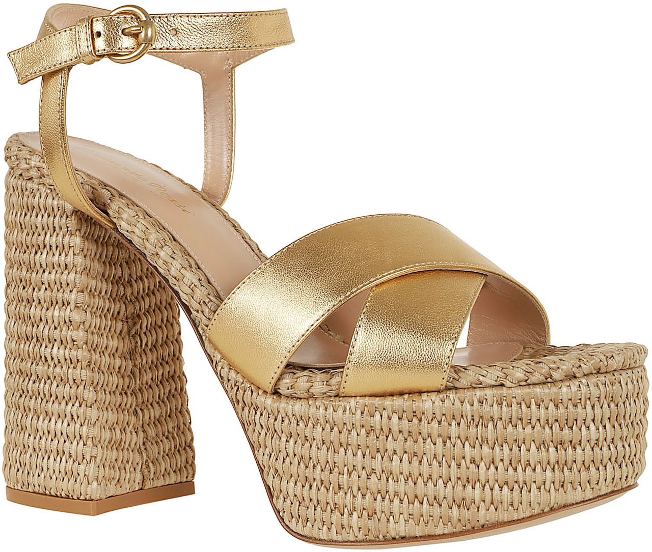 GIANVITO ROSSI BEBE NAPPA SILK WASHED+MARBELL Beige
