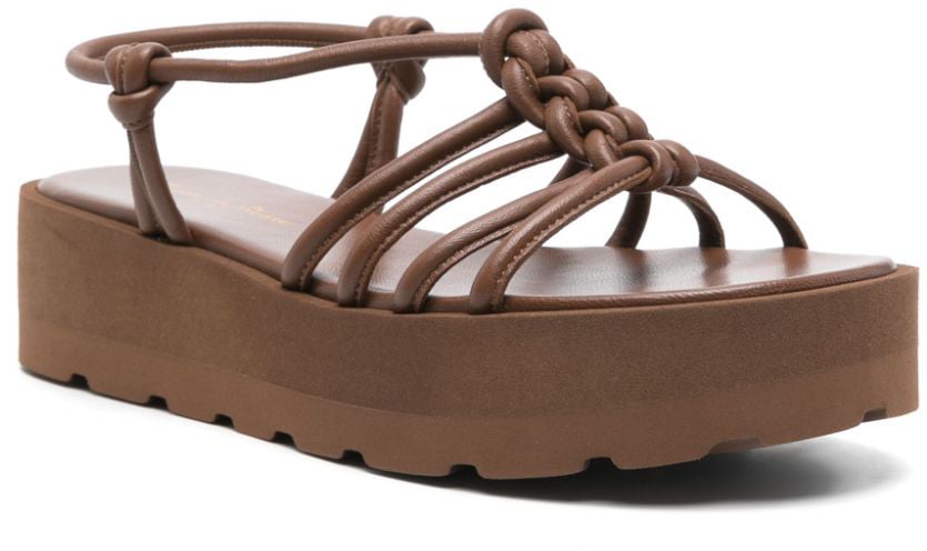 Gianvito Rossi Sandals Leather Brown Bruin