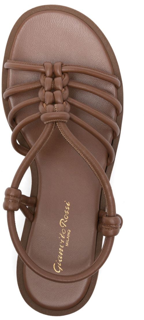 Gianvito Rossi Sandals Leather Brown Bruin
