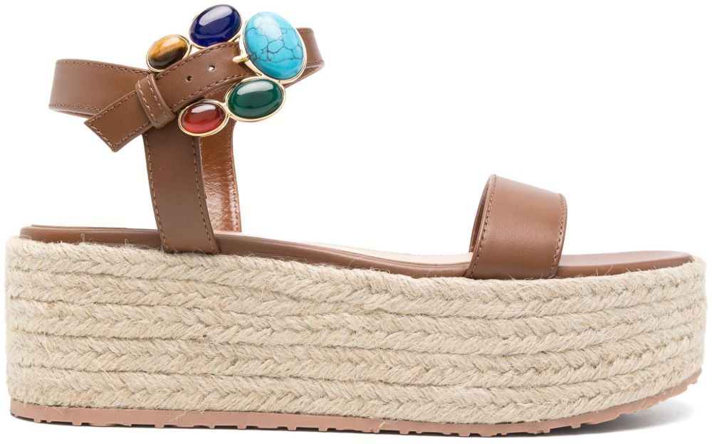 Gianvito Rossi Sandals Leather Brown Bruin