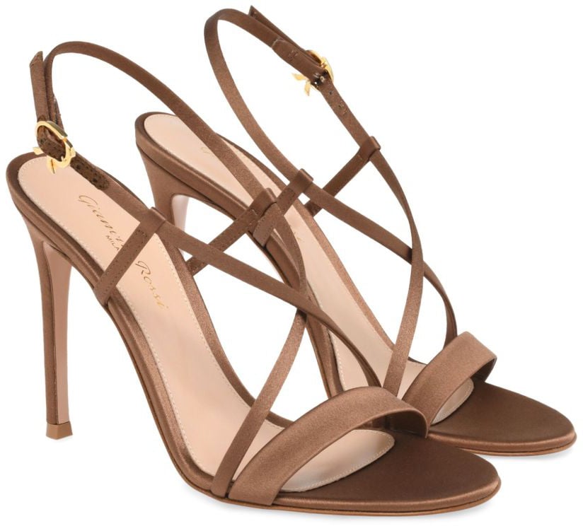 Gianvito Rossi Sandals Leather Brown Bruin
