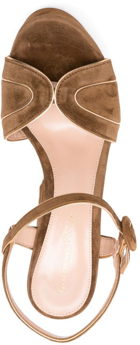 Gianvito Rossi Sandals Leather Brown Bruin