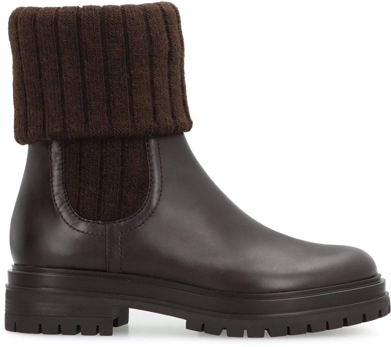 Gianvito Rossi Tenney Leather Chelsea boots Bruin