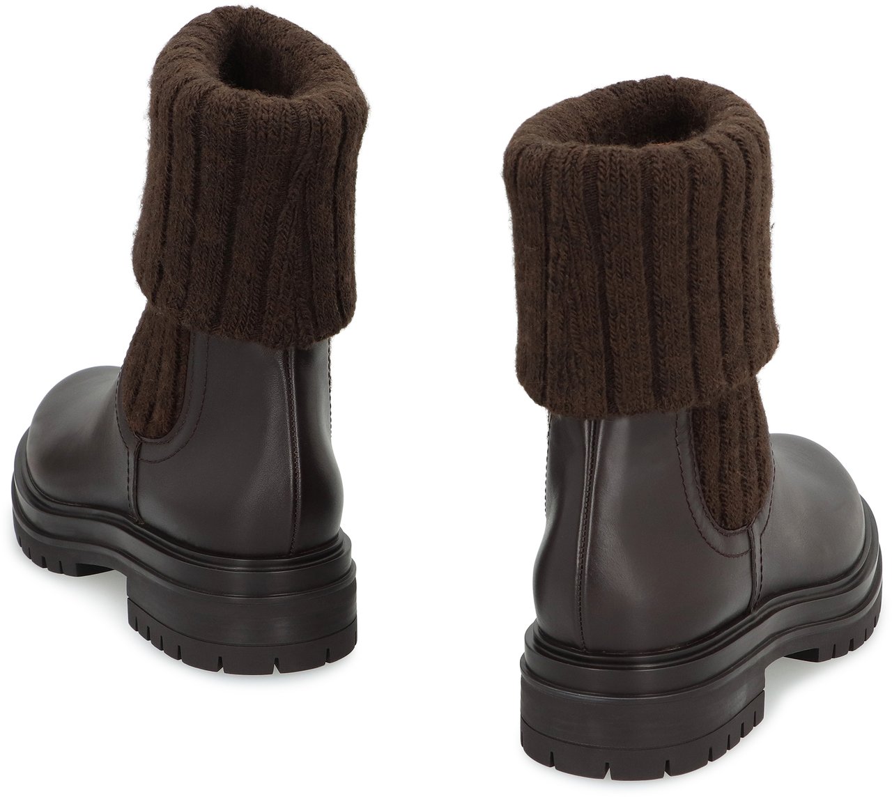 Gianvito Rossi Tenney Leather Chelsea boots Bruin