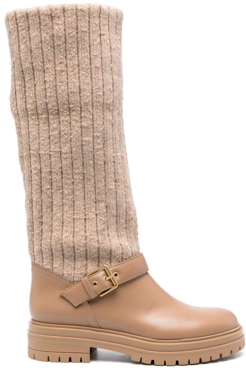 Gianvito Rossi Boots Beige Beige
