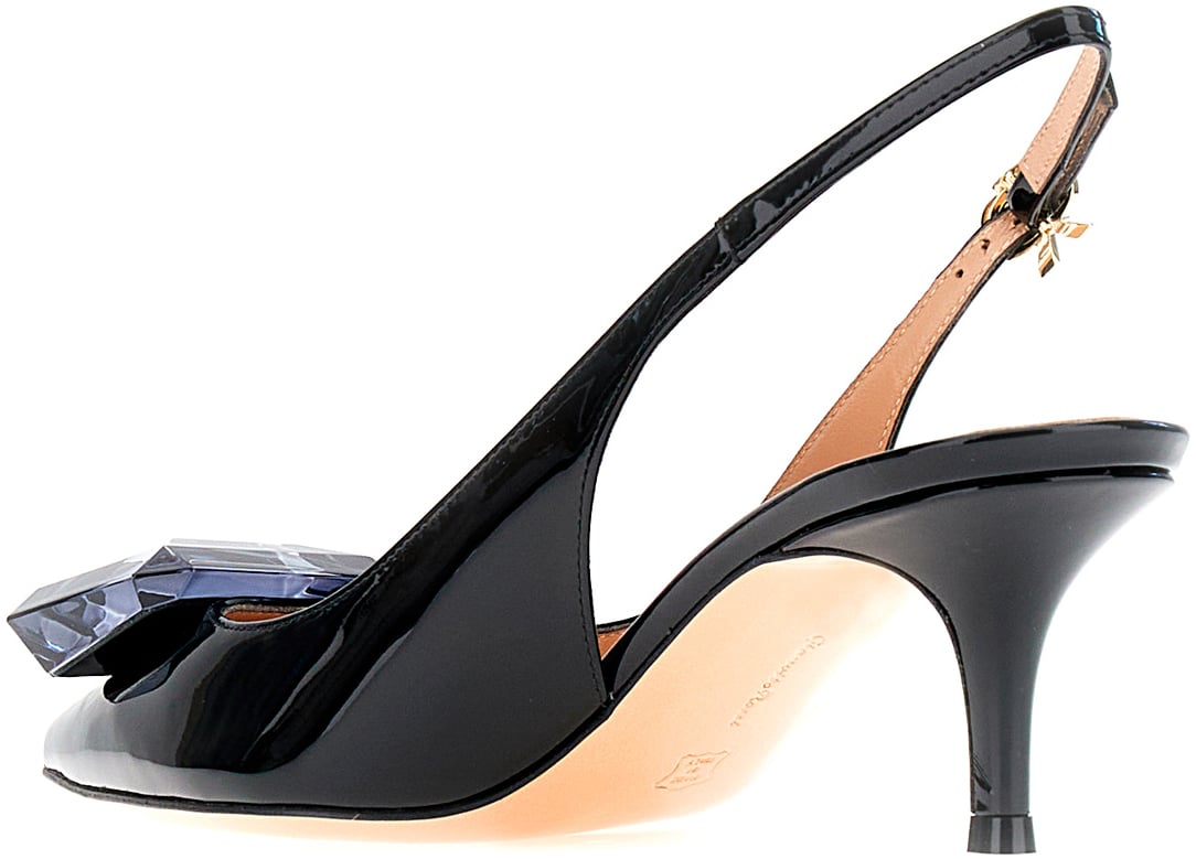 Gianvito Rossi Gianvito Rossi Black leather Jaipur pumps Zwart