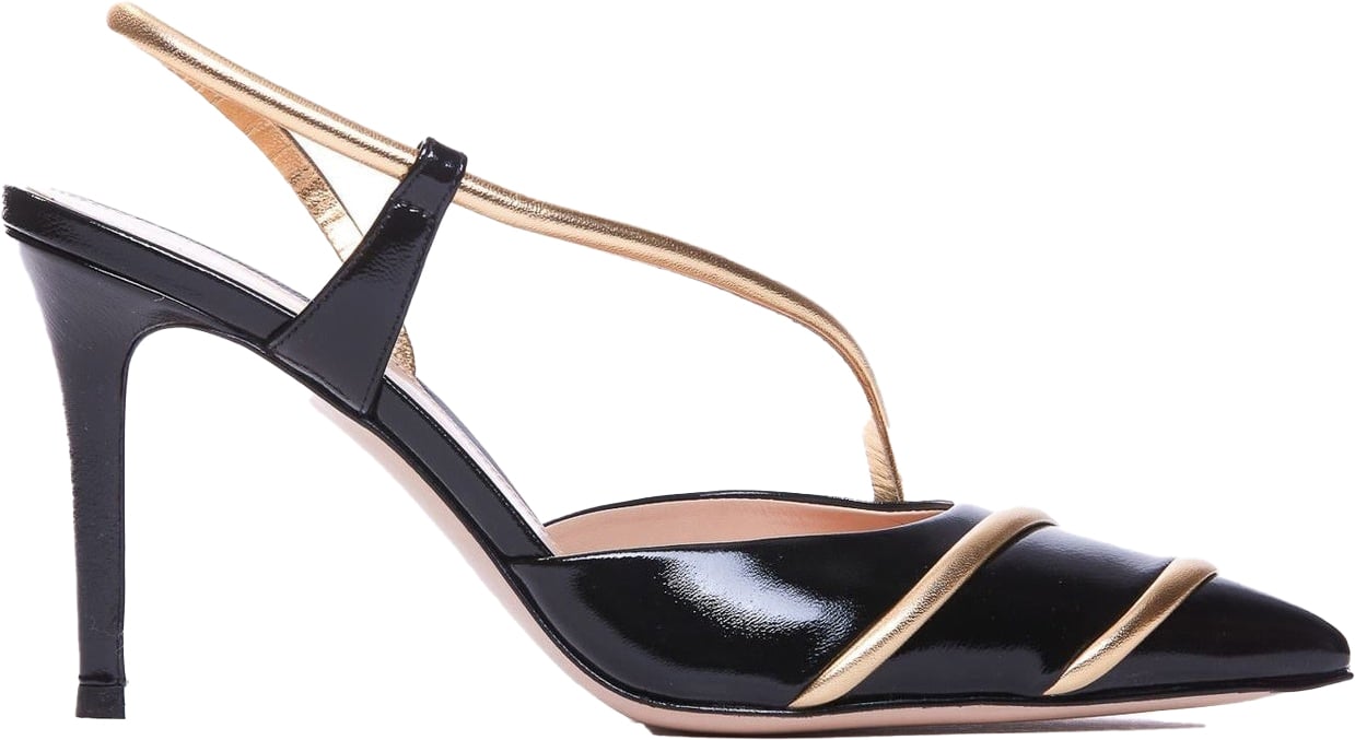 Gianvito Rossi Gianvito Rossi Leather Slingback Pumps Zwart