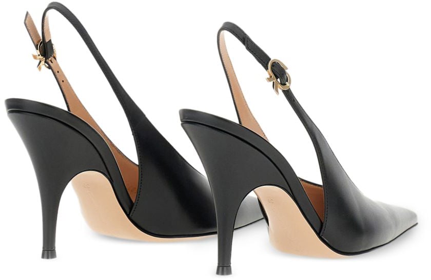 Gianvito Rossi With Heel Black Zwart