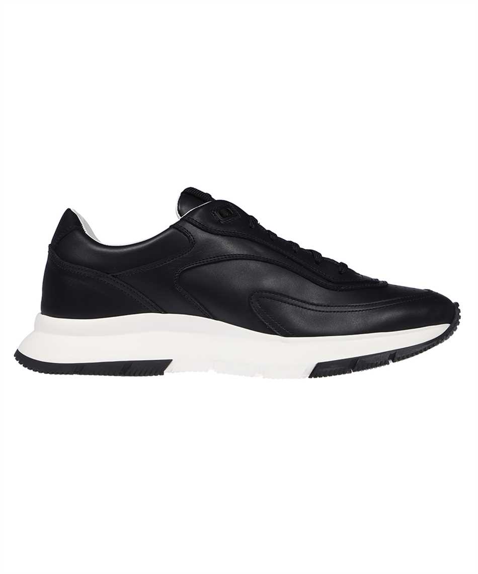 Gianvito Rossi Leather low-top sneakers Zwart