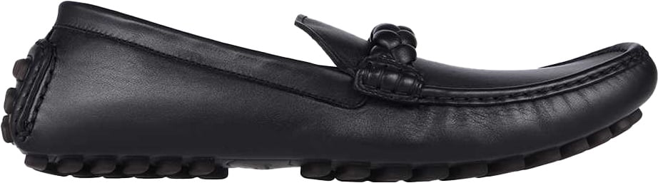 Gianvito Rossi Monza leather loafers Zwart