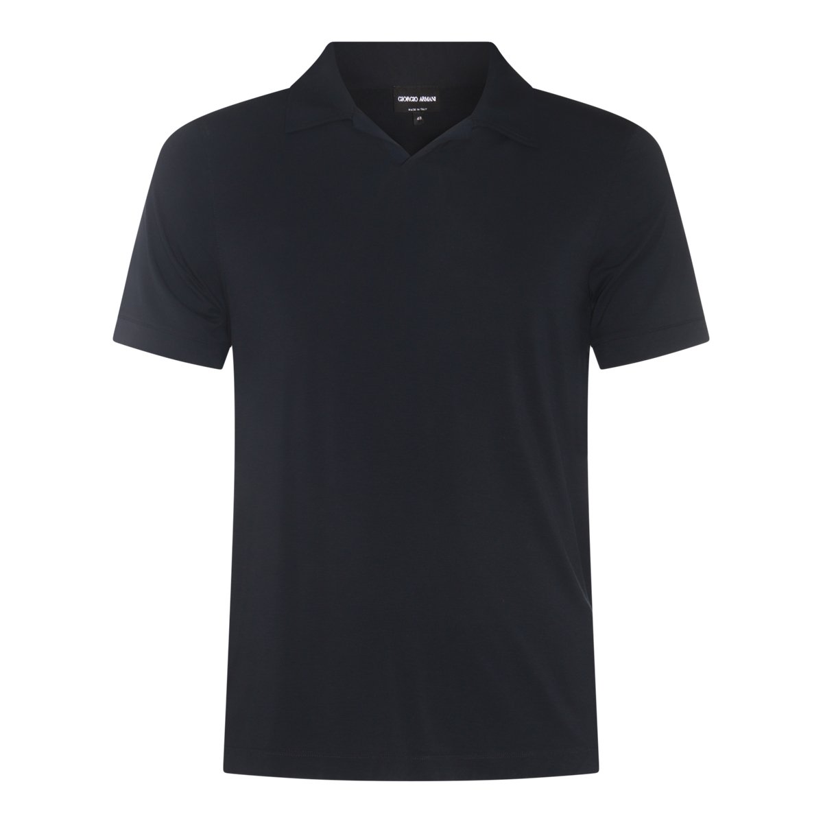 Giorgio Armani Short-Sleeve V-Neck Polo Shirt Zwart