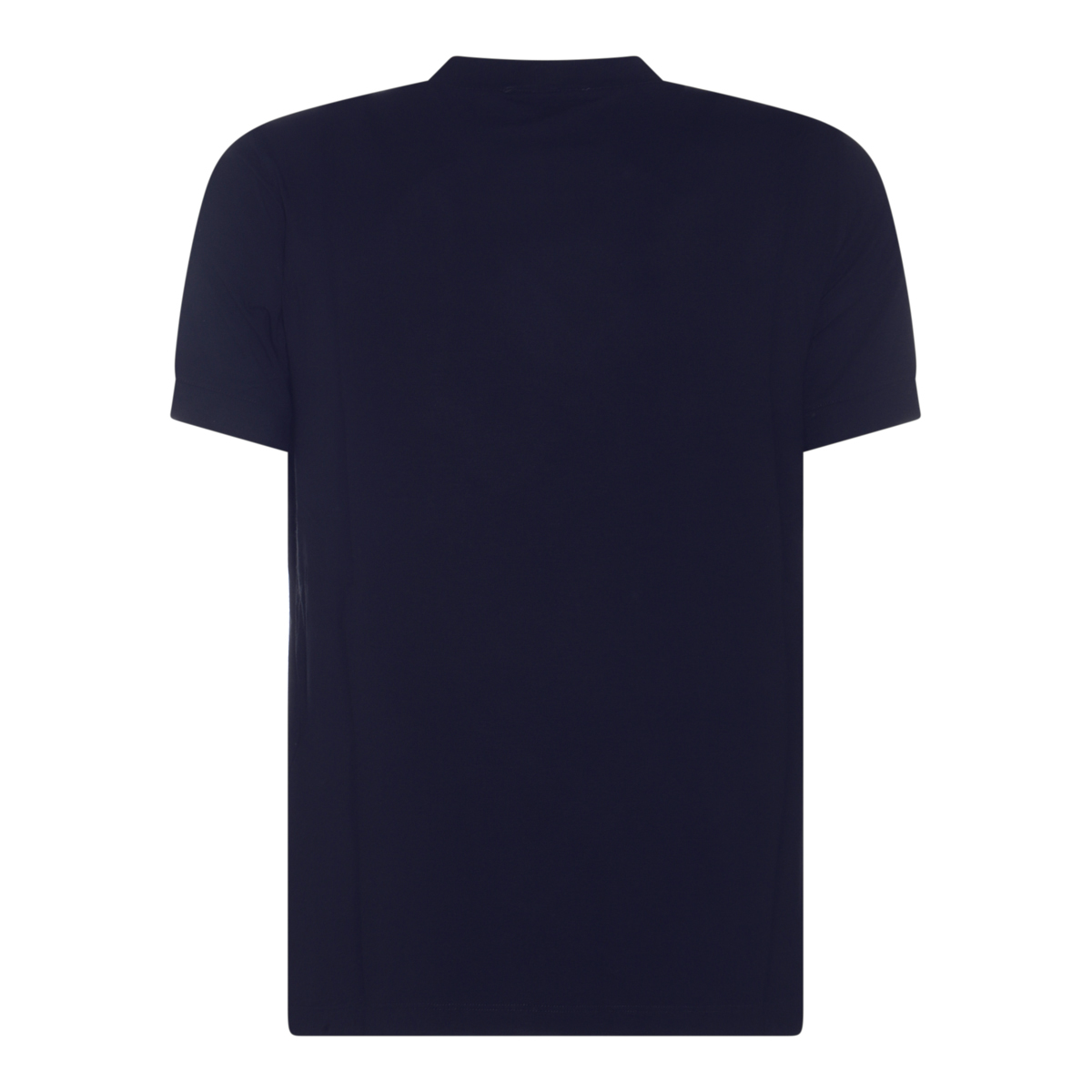 Giorgio Armani Blue Slim-Fit Crew Neck Embroidered T-Shirt Zwart